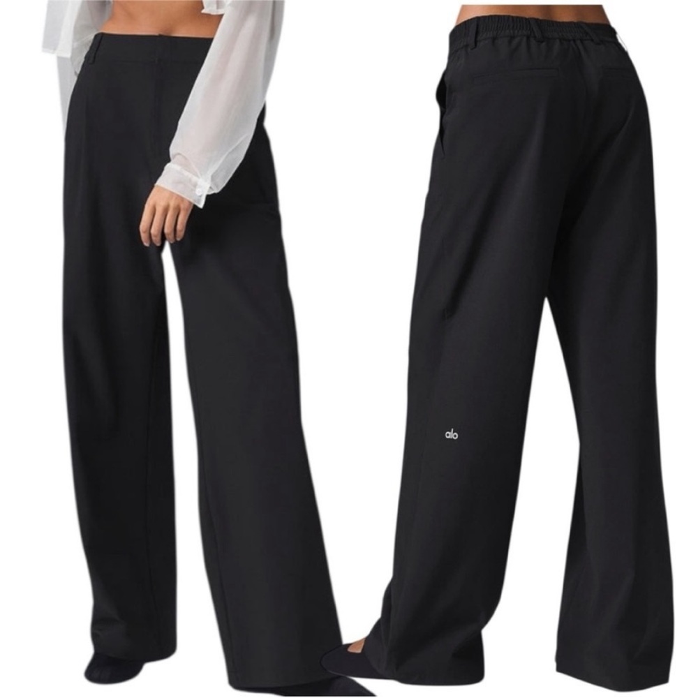 NWT Alo Yoga High-Waist Pursuit Trouser size Small in Black
